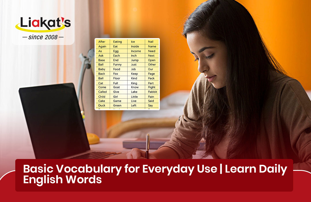Basic Vocabulary for Everyday Use blog image