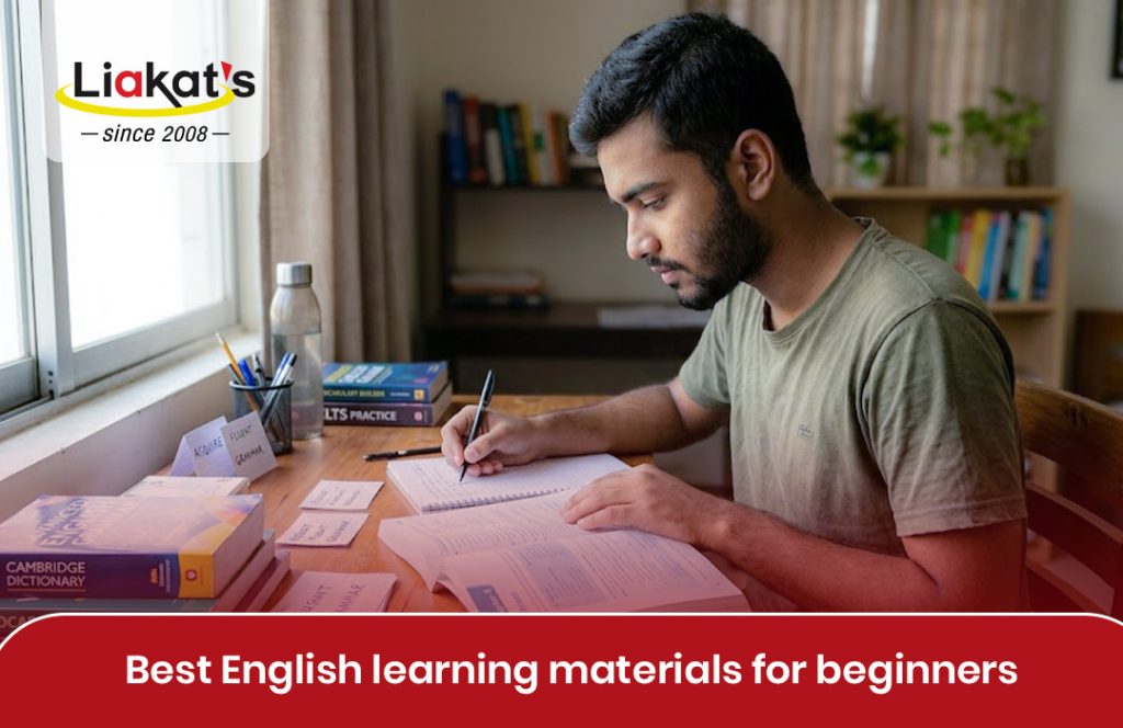 English learning materials for beginners blog image