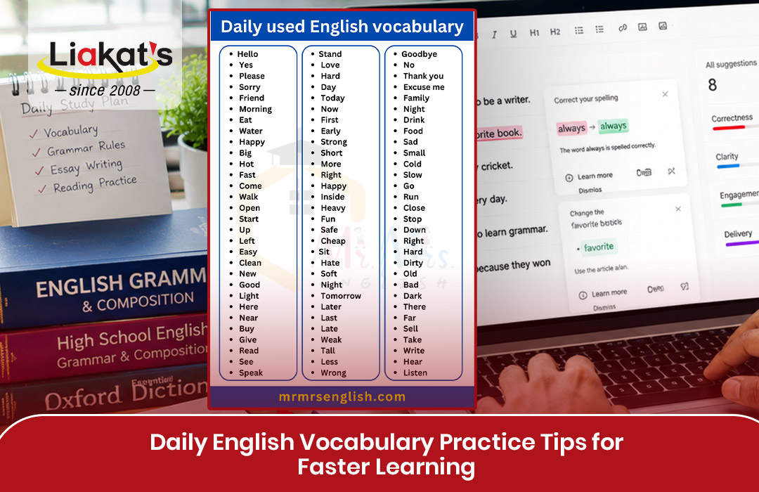 English Vocabulary Practice Tips blog image